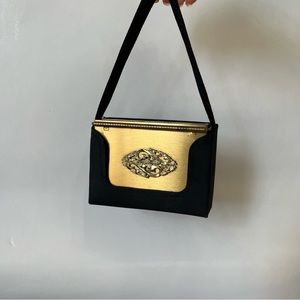 Vintage Volupté Gold Mini Bag Makeup Case Carry All